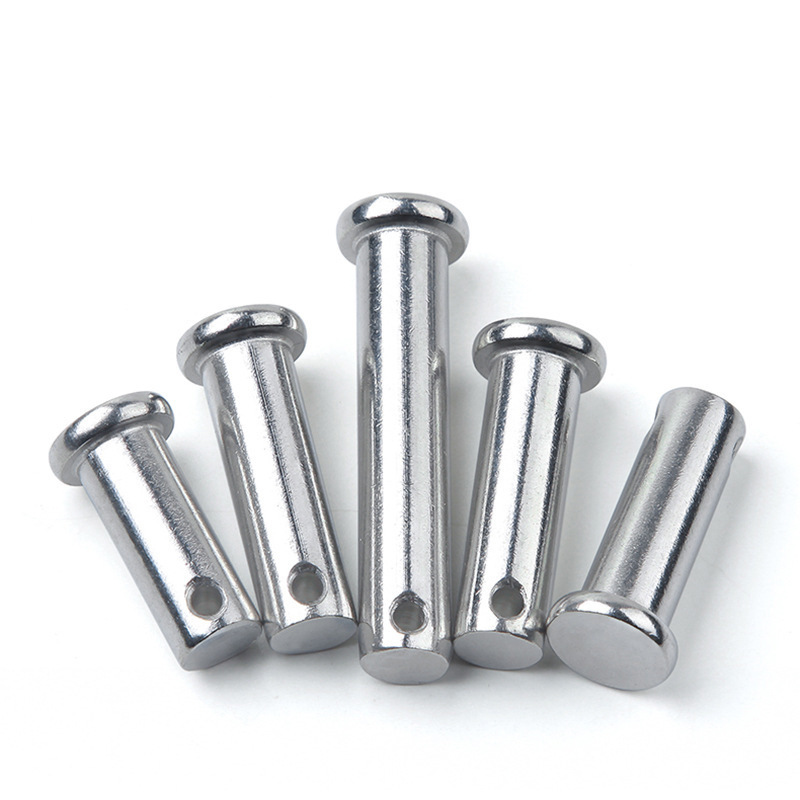 304不锈钢销钉 圆柱 平头带孔定位 销钉 gb882销轴m6 m8 m10