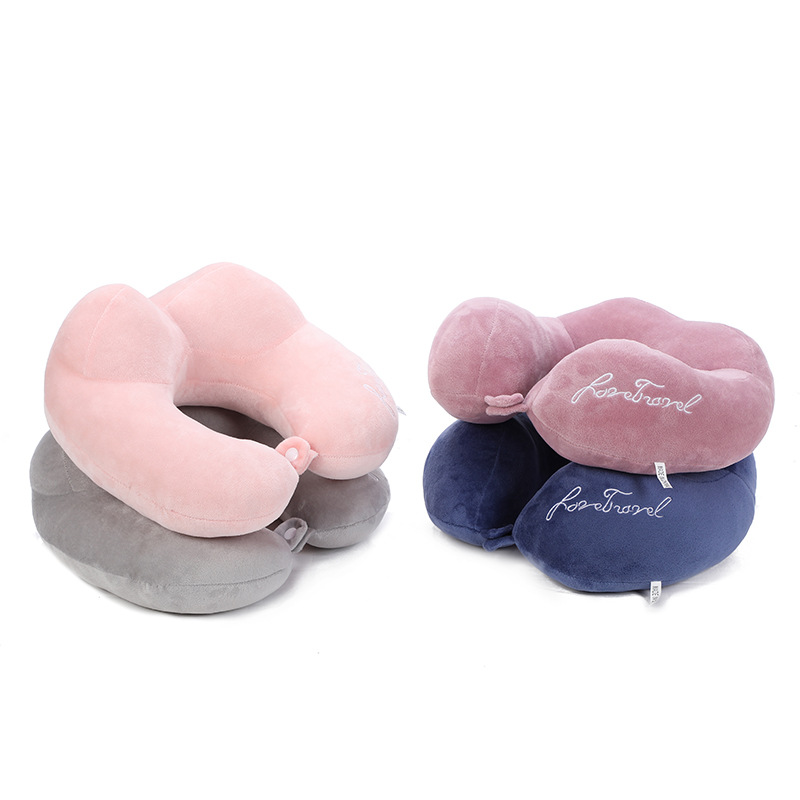 办公午休u型枕pp棉驼峰颈枕可定制logo旅行便携u型枕开车护颈枕