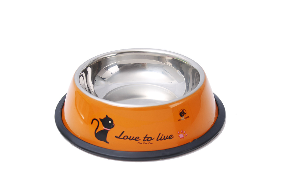 厂家直销不锈钢狗碗宠物食具宠物盆泰迪金毛狗食盆大小号