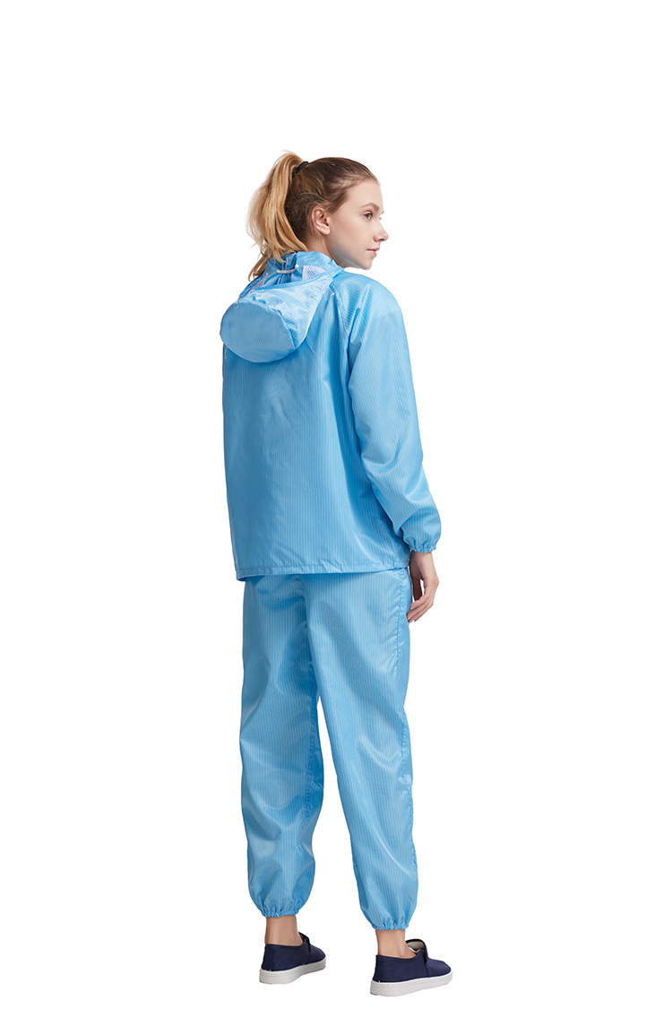 防静电服连体防尘洁净防护服喷漆连帽分体静电衣服全身无尘工作服