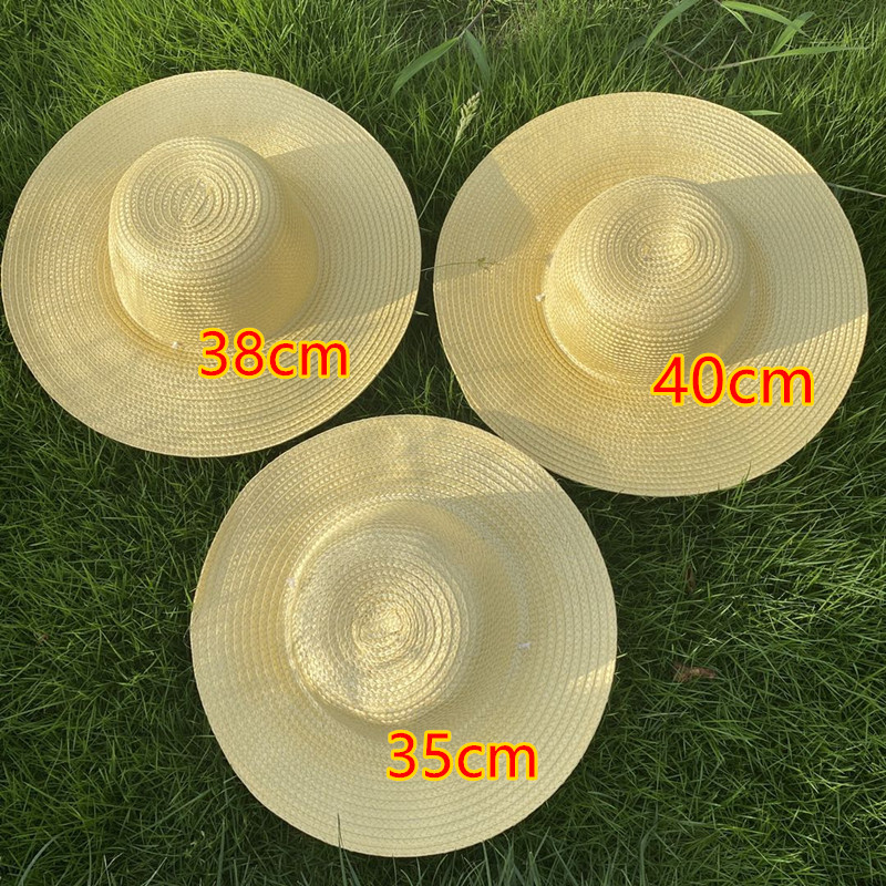 Summer Sun Hats for Men and Women Farmer Straw Hat Sun Hat Printable Labor Protection Supplies Big Brim Straw Hat Factory Wholesale