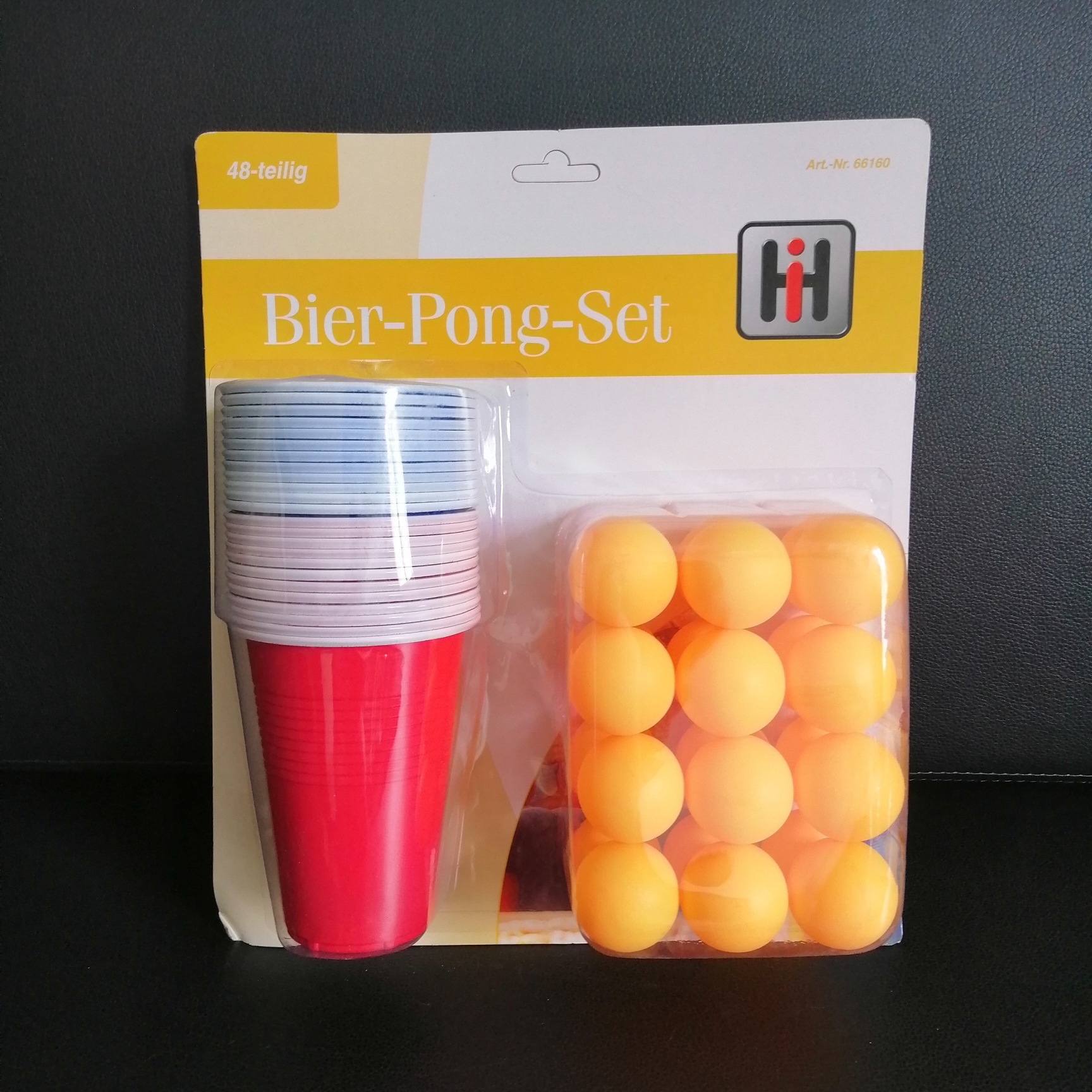 24杯 24球 单泡壳吸卡套装 啤酒乒乓球套装