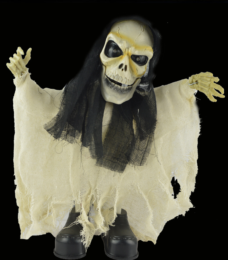 万圣节吊鬼恐怖整蛊吓人鬼屋装饰布置道具发光跳舞鬼会走路骷髅鬼