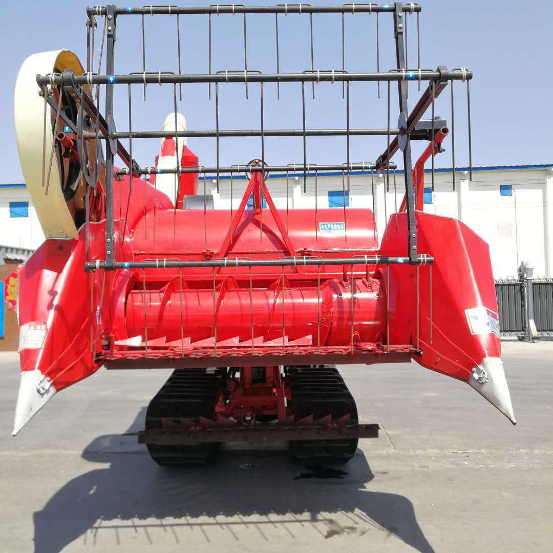 福建家用水稻小麦联合收割机操作方便柴油机带动小型稻麦联合