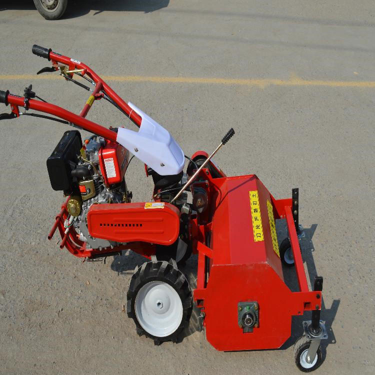 柴油带电启动碎草机小型除草机 手推式割草机手扶前置杂草灭草机