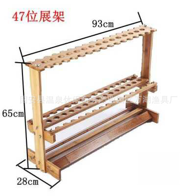 Fishing Rod Shelf Fishing Tackle Store Shelf Bamboo Showing Stand Display Fishing Rod Shelf Household Bracket Storage Rack Fishing Rod Bamboo