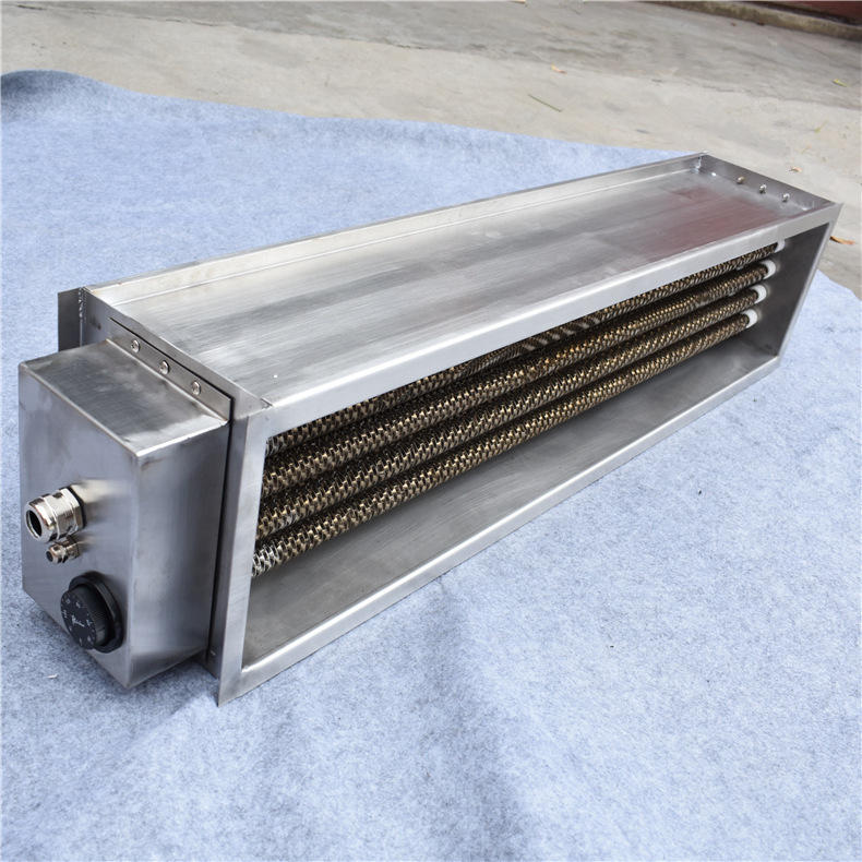 上海庄昊定制风道式空气加热器不锈钢暖风机烤漆房工业电加热器