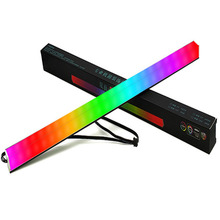 电脑机箱双面发光RGB灯条 幻彩流光RGB装饰灯 40cm长磁吸式铝合金