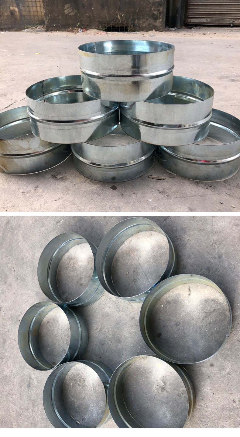 佛山通风设备连接螺旋风管内接接口驳接口及其他排风管配件