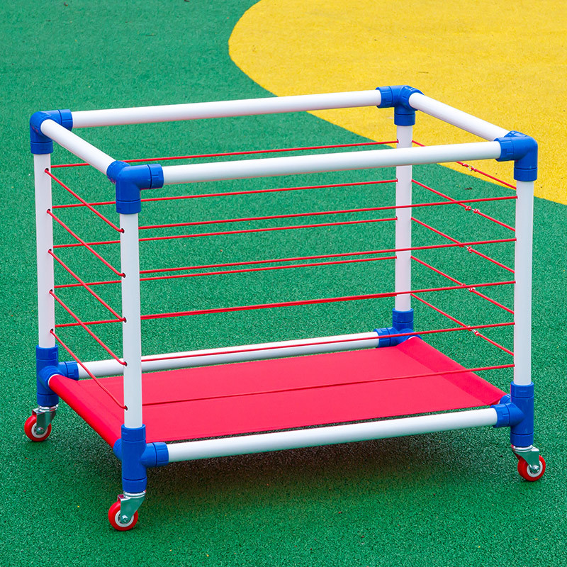 产地货源童创幼儿园置球架体育器材足球排球收纳装球筐手推车移动