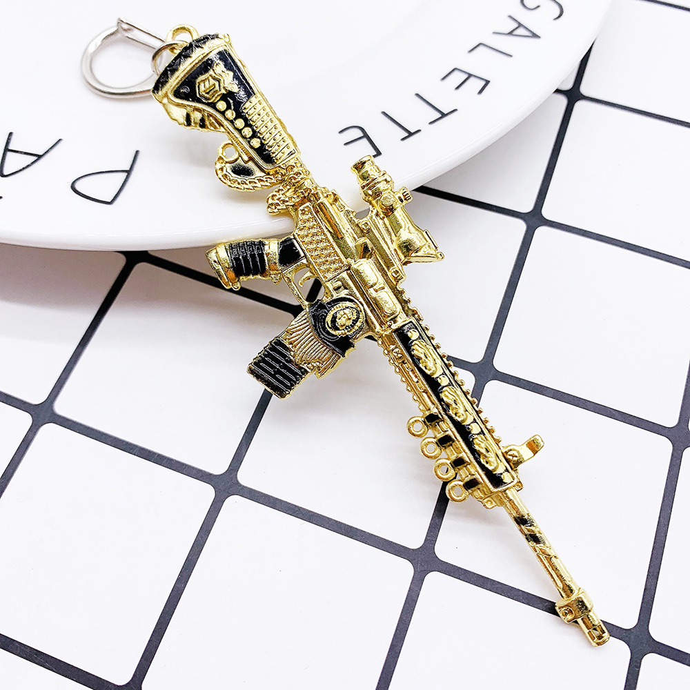 和平精英钥匙扣98k 炫彩皮肤系列吃鸡周边m416武器高档背包小挂件