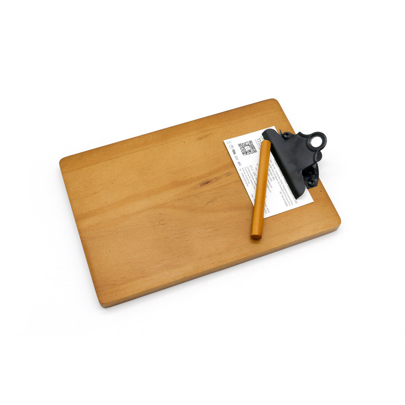 办公用品 加厚木质挂式a4板夹文件夹 厨房点菜板 平