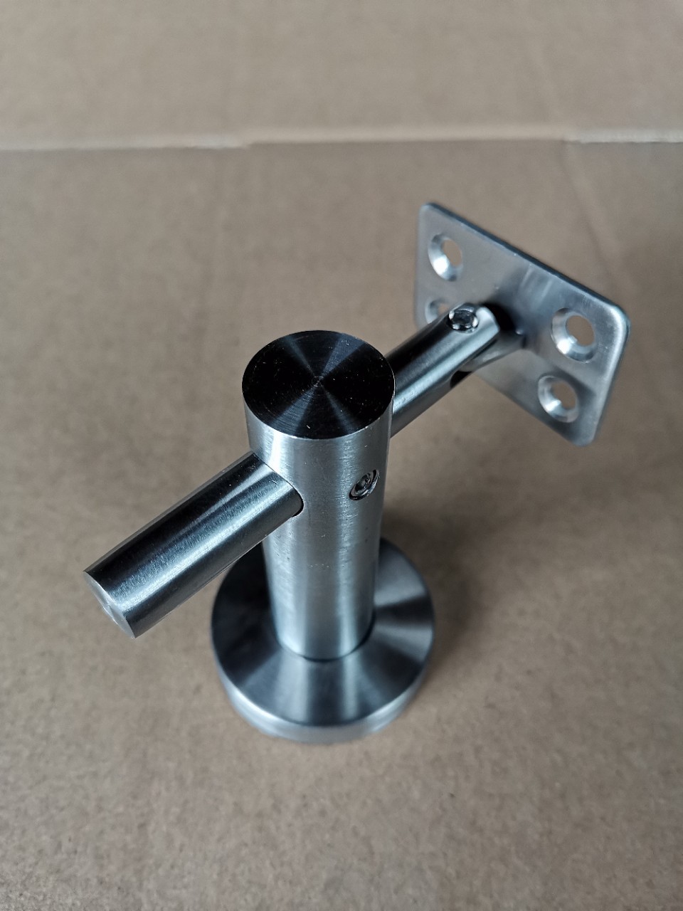 楼梯配件不锈钢墙托.墙壁与扶手连接.可摇头.实心12穿19棒.厂家