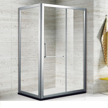 曼尔芙牌淋浴房长方形简易钢化玻璃卫生间隔断移门式厂家直销