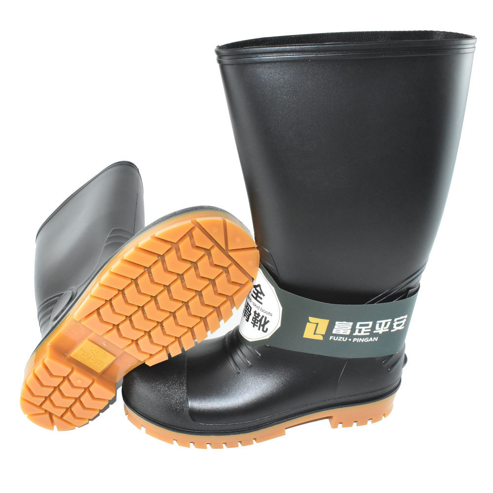 工矿防砸防刺穿劳保雨靴水鞋劳保鞋安全水靴子批发pvc防砸安全鞋