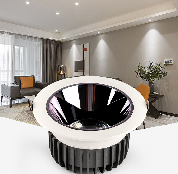 led酒店射灯喜来登cob洗墙射灯酒店客房深防眩cob天花灯别墅射灯