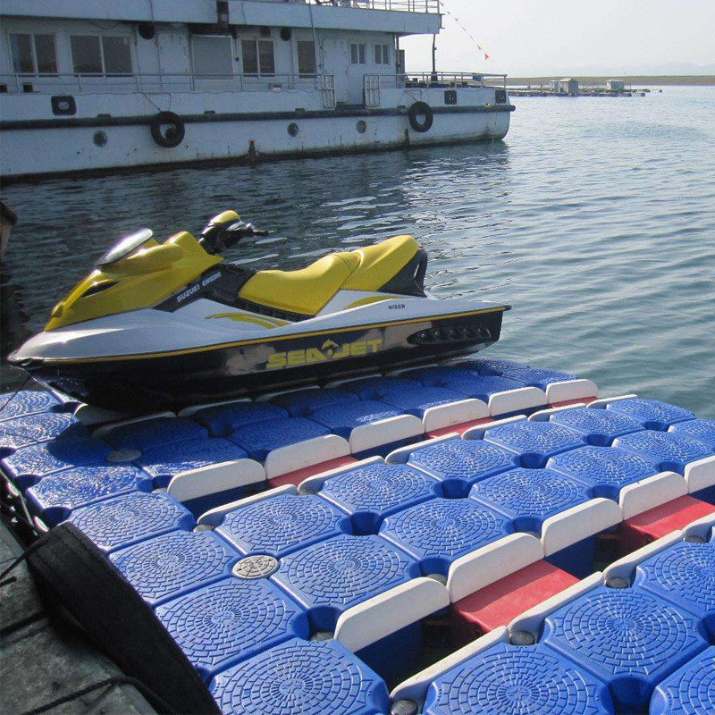 塑料浮筒码头浮动平台海上浮桥水上游泳池游船码头质量可靠-阿里桶