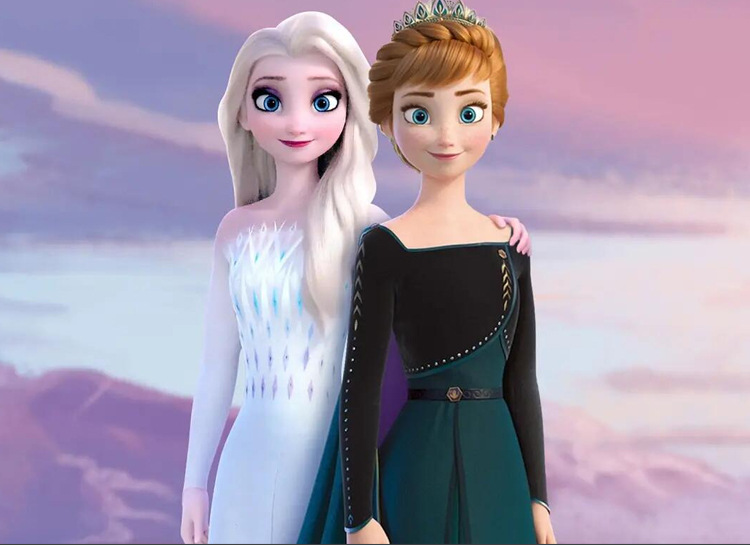 漫路云霄 冰雪奇缘2艾尔莎妹妹安娜卫冕公主电影cosplay服装批发