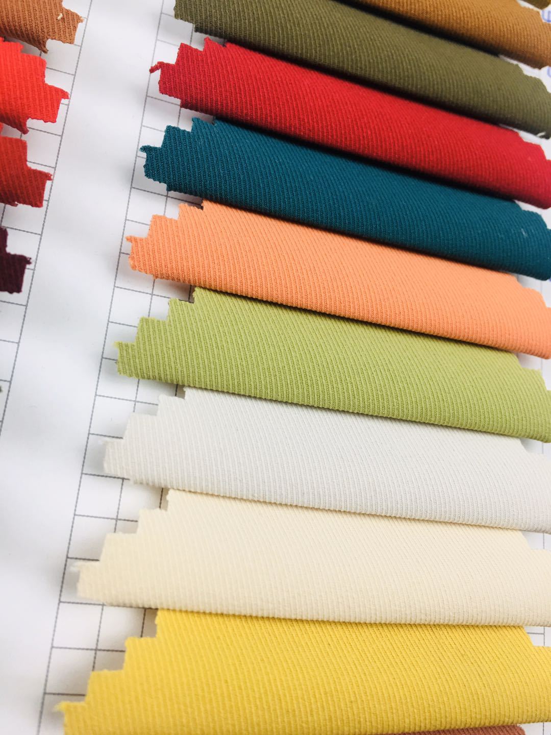 现货仿棉斜纹布骑兵斜梭织面料女装外套裤装风衣纯色休闲时装面料