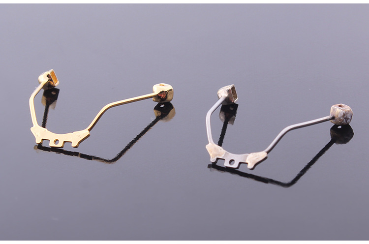 4角嵌入式鼻托支架 儿童成人眼镜鼻托架鼻梁架鼻垫上螺丝配件批发