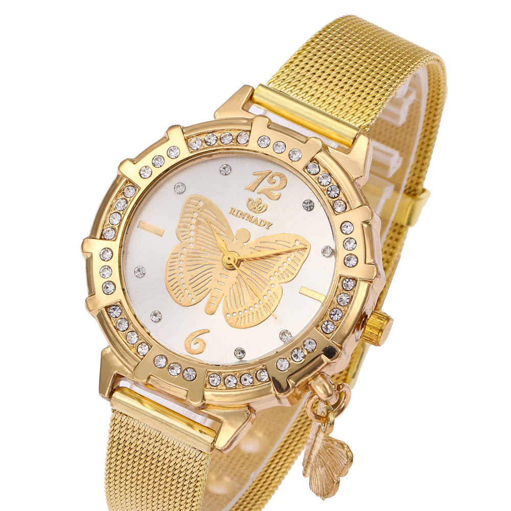 套装 满钻女表韩版简约文艺ins气质网带fashion表手表女学生watch