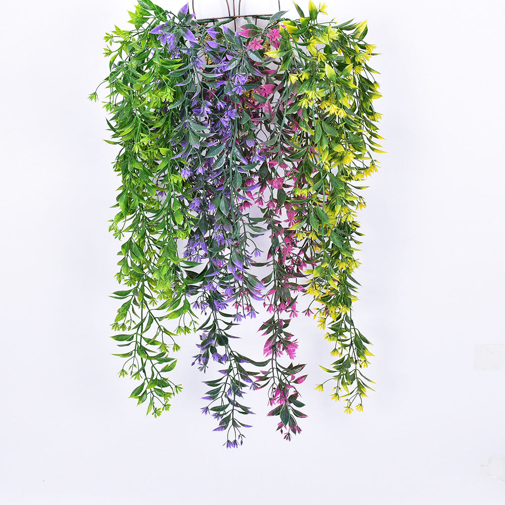 新品仿真植物仿真花壁挂藤条花藤植物墙配材摄影婚庆家居装饰花艺