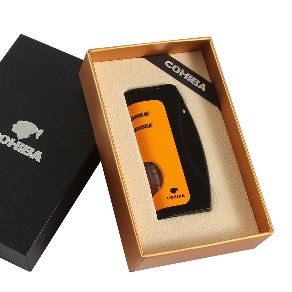 cohiba雪茄打火机多功能打火机带雪茄钻孔金属雪茄点火器lc-155