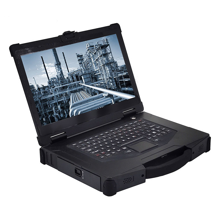 蓝炬epg-r400加固便携笔记本电脑军工三防笔记本桌面级cpu防沙键