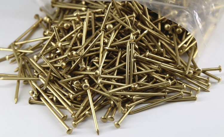 小钉子家具合页金色鼓箱盒洋固定圆头直弦diy手工绕线画黄铜钉
