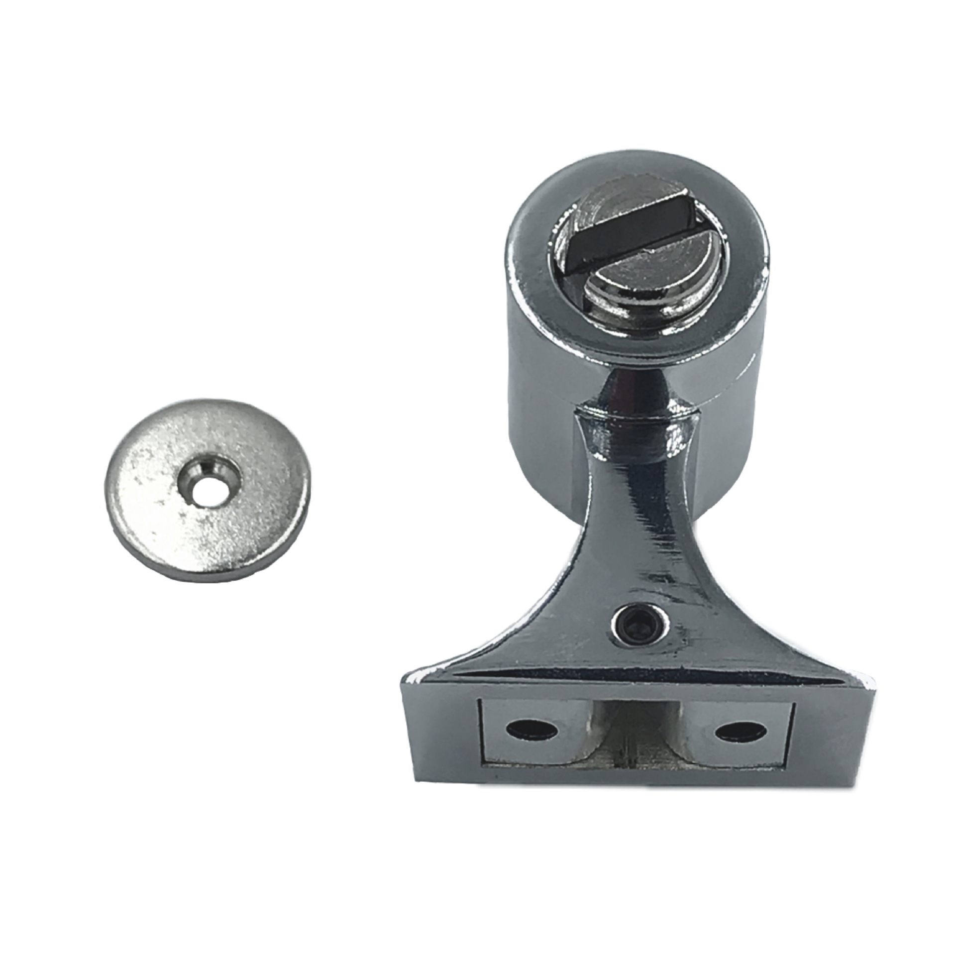  厂家直销>锌合金门吸卧式弹簧五金配件制品门顶地吸卧式卫生间