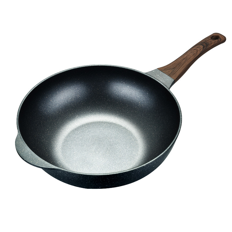 Factory Uncle Aunt Aluminum Material Dolan Medical Stone Non-Stick Pan Frying Pan Gift Set