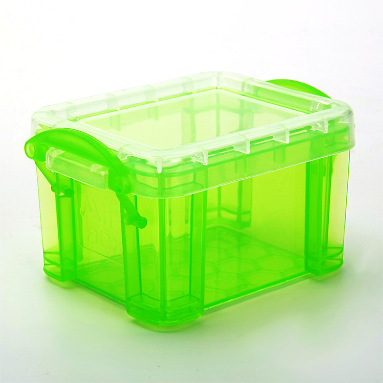 Japanese Ins Translucent Candy Color Storage Box Cosmetics Medicine Sundries Storage Box Desktop Mini Storage