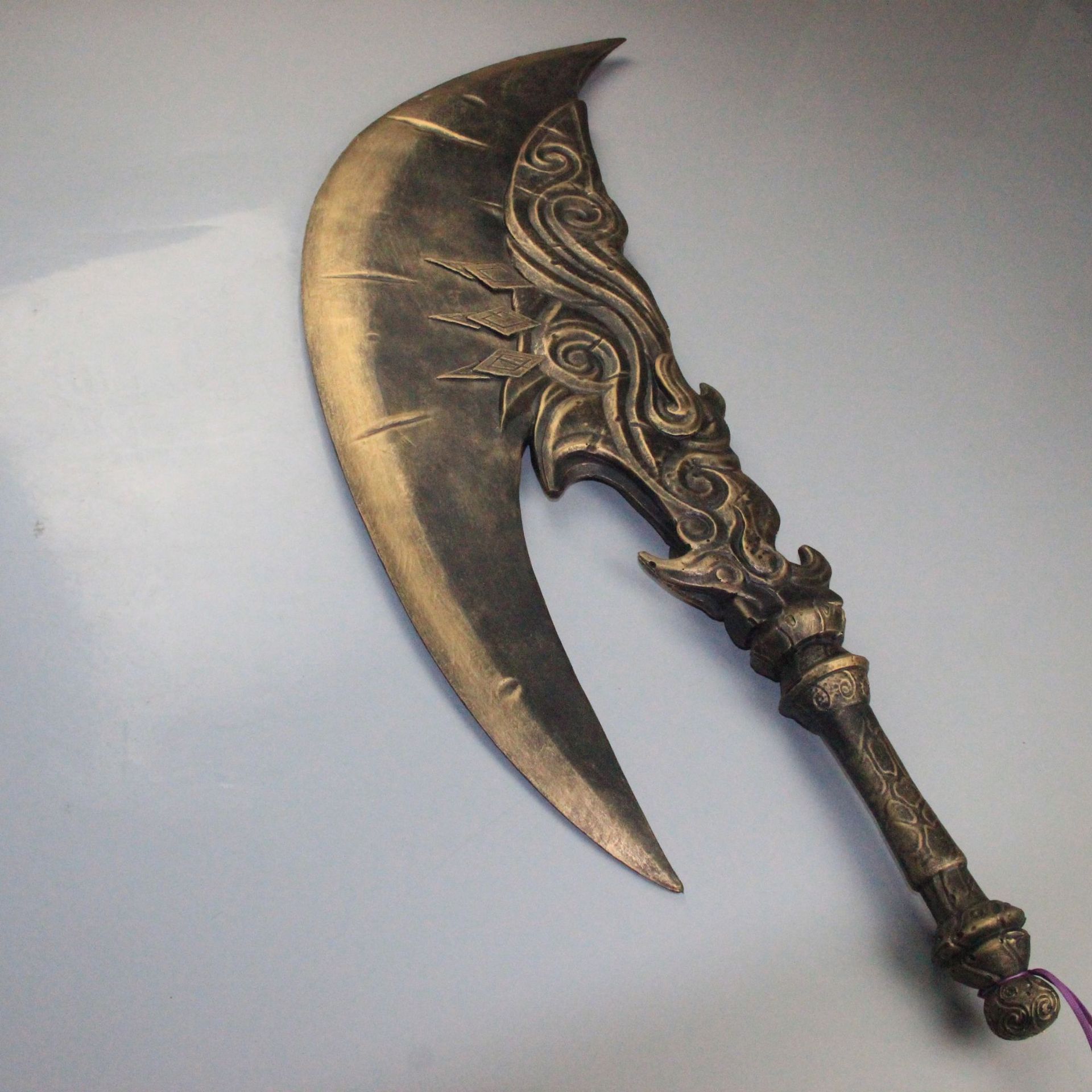 三国甘宁长刀影视拍戏道具工艺礼品pu材质柔软不伤人效果逼真