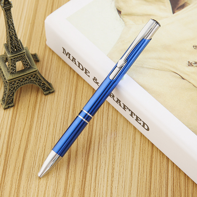 Factory Wholesale Press Semi-Metal Ballpoint Pen Second-Line Alumina Business Office Gift Pen