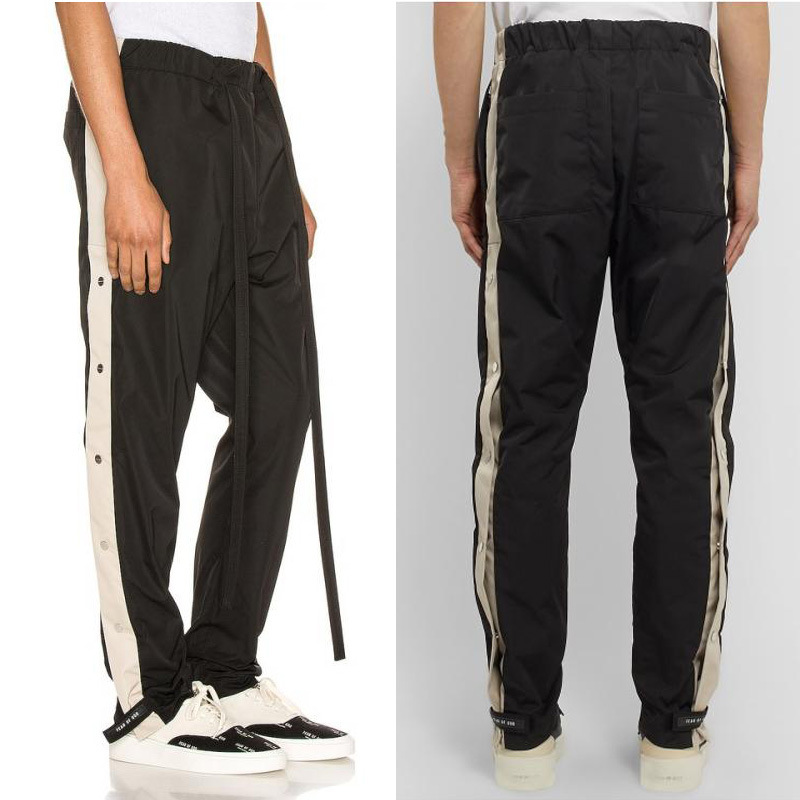 fog第六季fear of god排扣裤6th尼龙飘带主线潮牌潮流高街男长裤