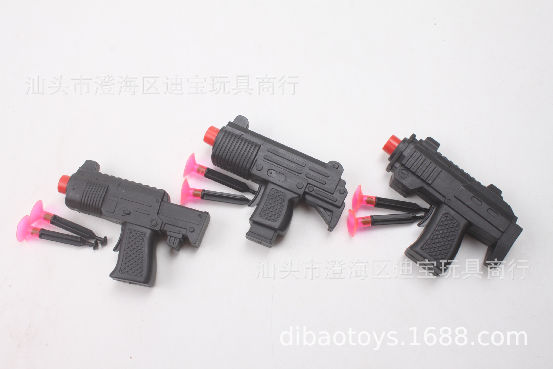 三款黑色吸盘枪扭蛋玩具赠品