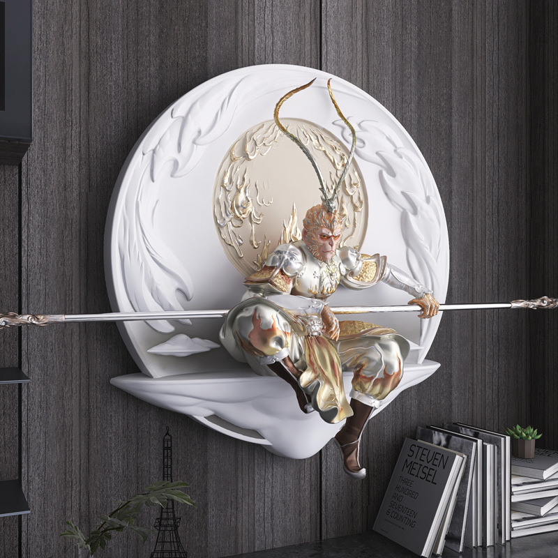 斗战胜佛立体浮雕画客厅电视背景墙玄关装饰画齐天大圣孙悟空壁画