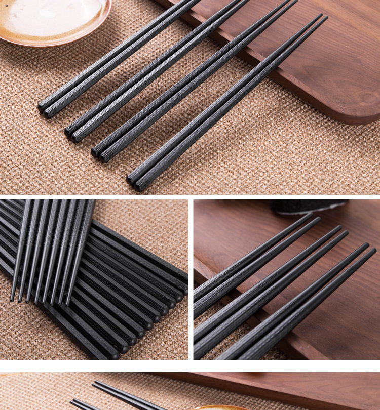 厂家直销pps日式合金筷子餐厅酒店饭店家用耐高温可消毒防滑餐具