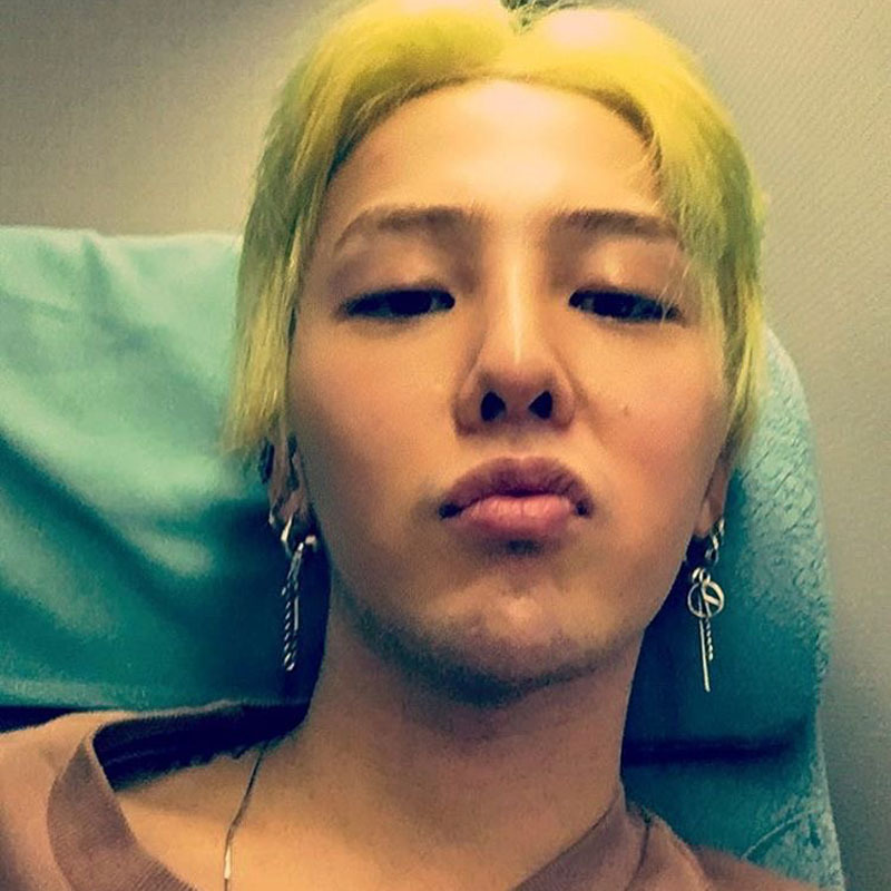 韩国gd权志龙同款弹头链条耳环潮人个性百搭耳坠男女网红嘻哈耳环