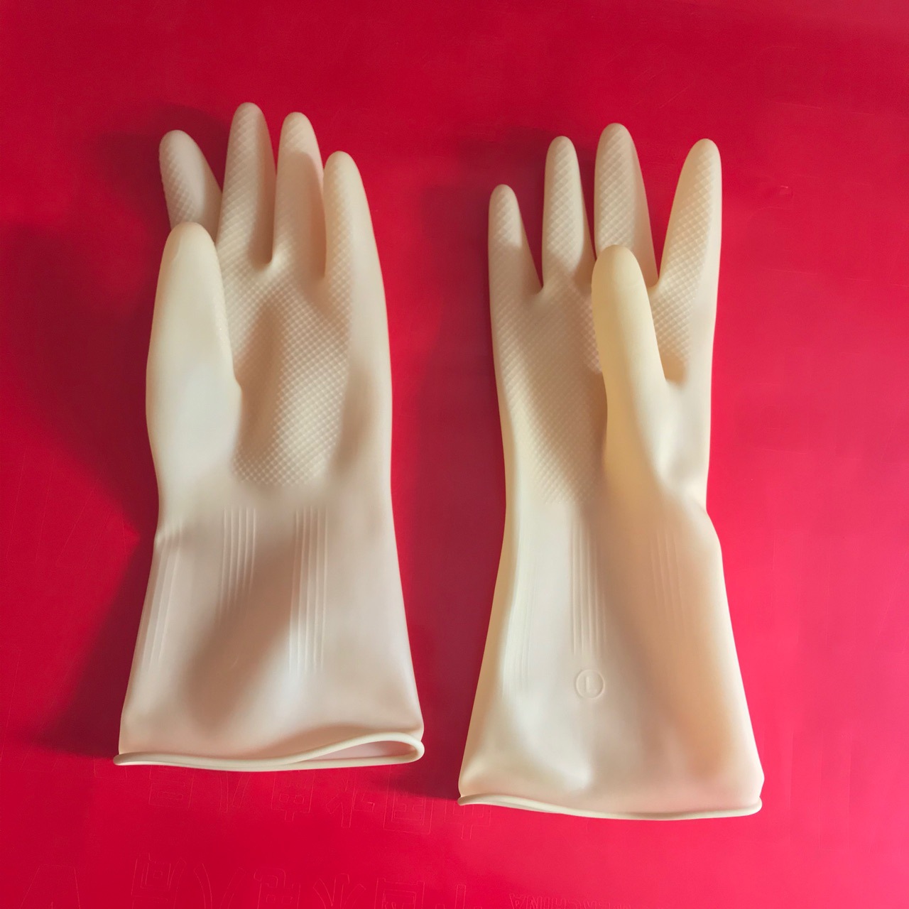 乳胶防护手套 牛筋手套 纯胶橡胶手套劳动保护用品 劳保批发手套