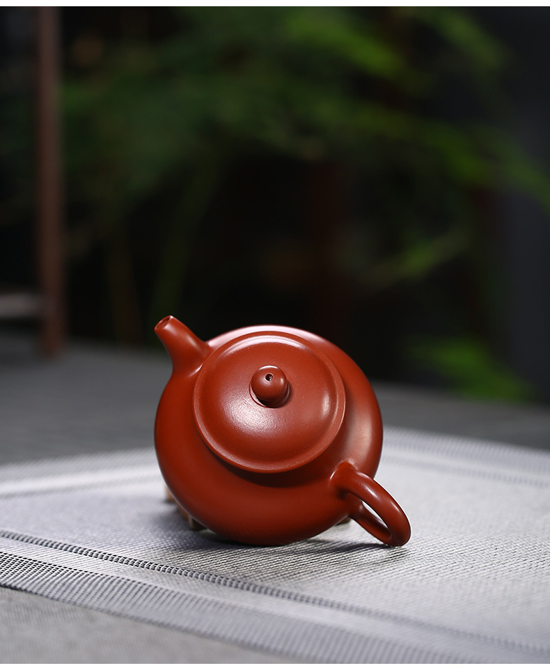 大红袍紫砂壶批发厂家直销小品掇球李海燕纯全手工茶壶一件代发货