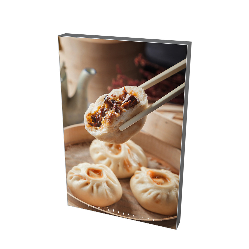 外贸出口热转印画面灯箱品牌店餐饮店挂墙款leduv软膜广告灯箱