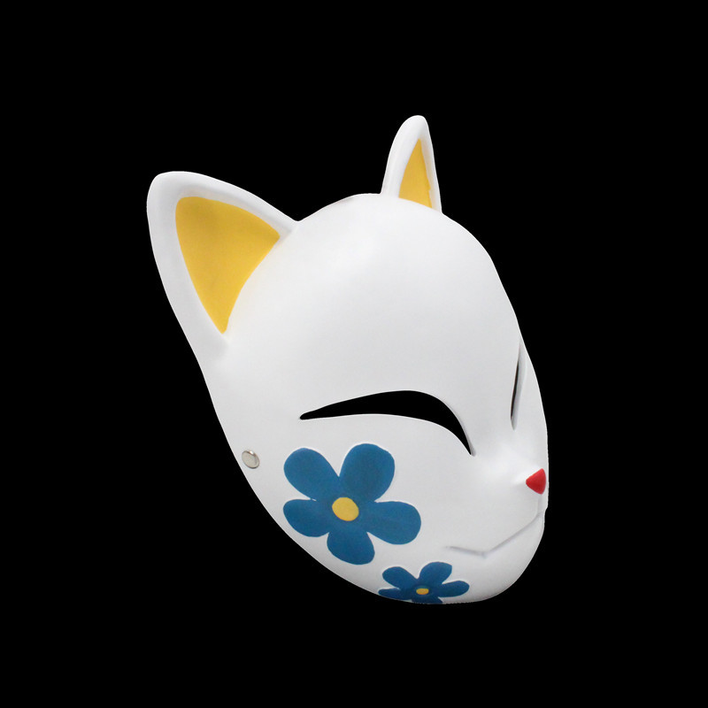 万圣节日本动漫竹苑鬼灭之刃炭治郎锖兔真菰蝴蝶狐狸树脂面具
