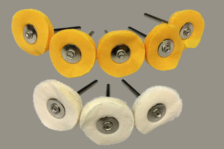 3150抛光黄布轮带柄布轮磨头棉布轮白布轮抛光扫迷你布轮吊磨配件