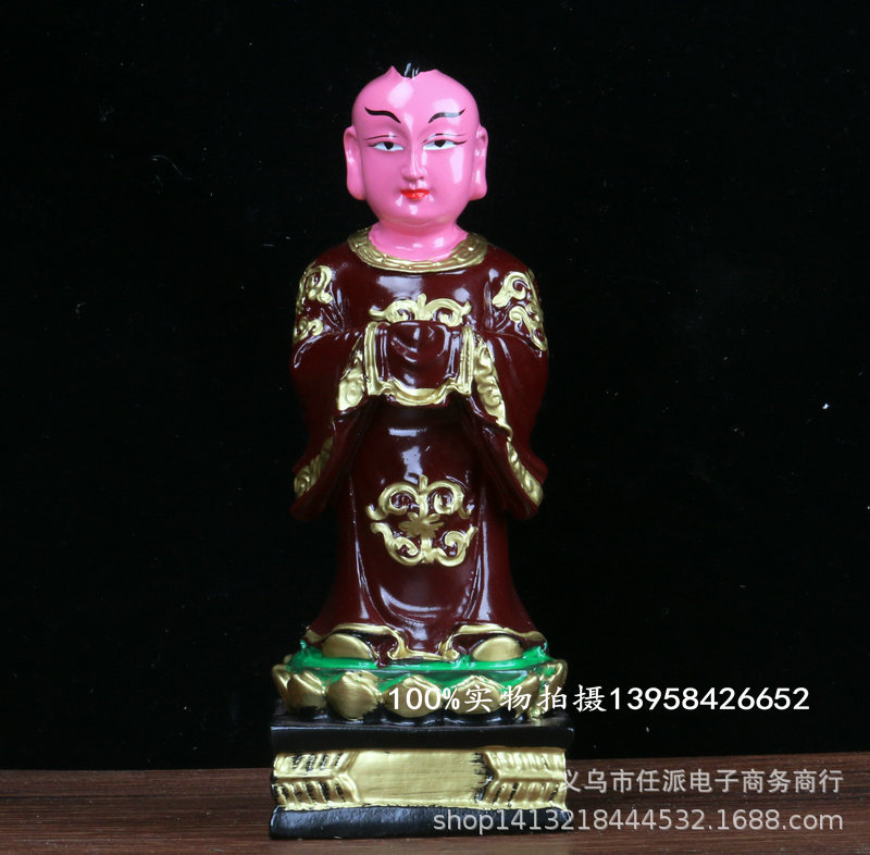 五方童子20cm树脂佛像五方佛佛教道教幡灵童法会法