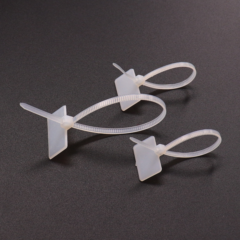 3*100mm外标牌式尼龙扎带 1000条/包 束线带塑料封条捆绑扎线带