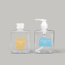今之逸品 空瓶洗手液分装瓶PET塑料包装瓶 小口透明方形裸瓶250ml