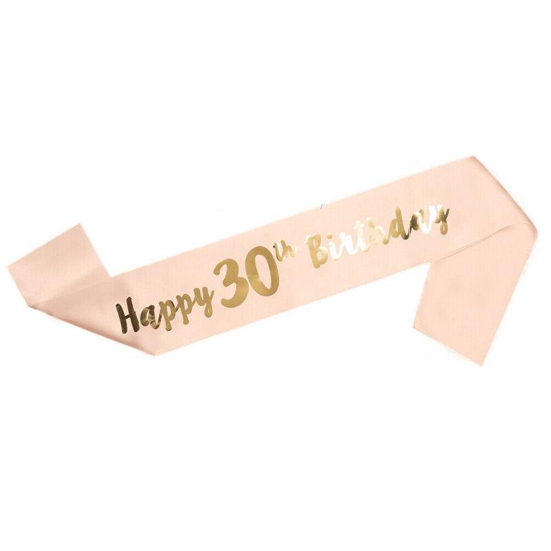 Spot Birthday Party Decorations Birthday Shoulder Strap Champagne Bronzing Ceremony Belt Birthday Girl Sash