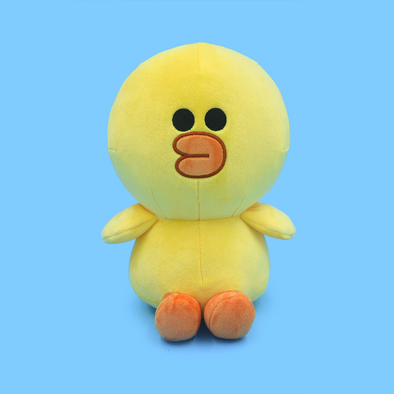 正版授权长亿新品line friends系列莎莉鸡毛绒玩具厂家直售