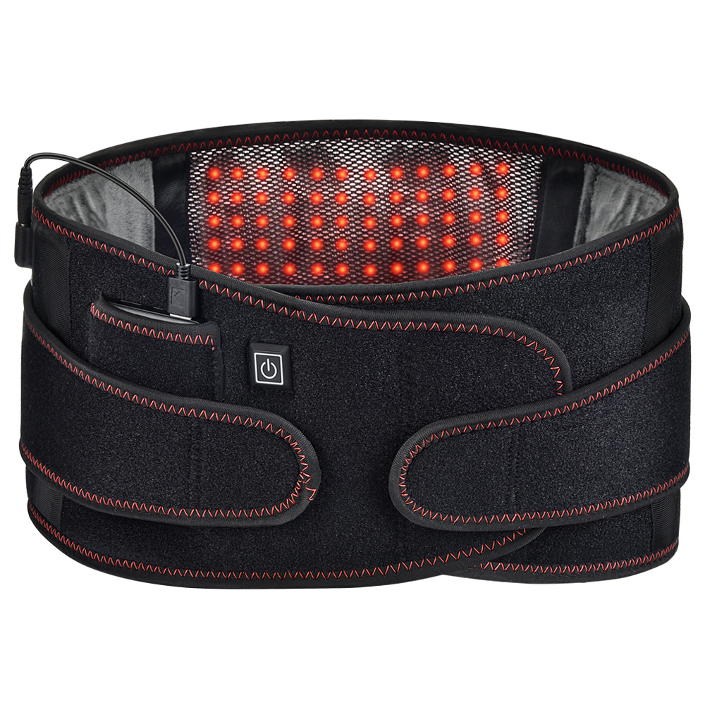跨境爆品hailicare红光加热腰带红光理疗热敷保健护腰带源头厂家